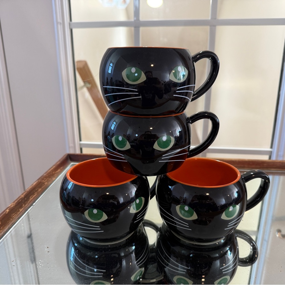 Temptations Black Cat Mugs
